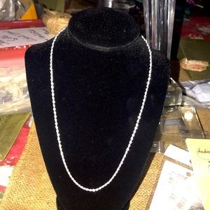NWT Beautiful sterling silver marked rope chain